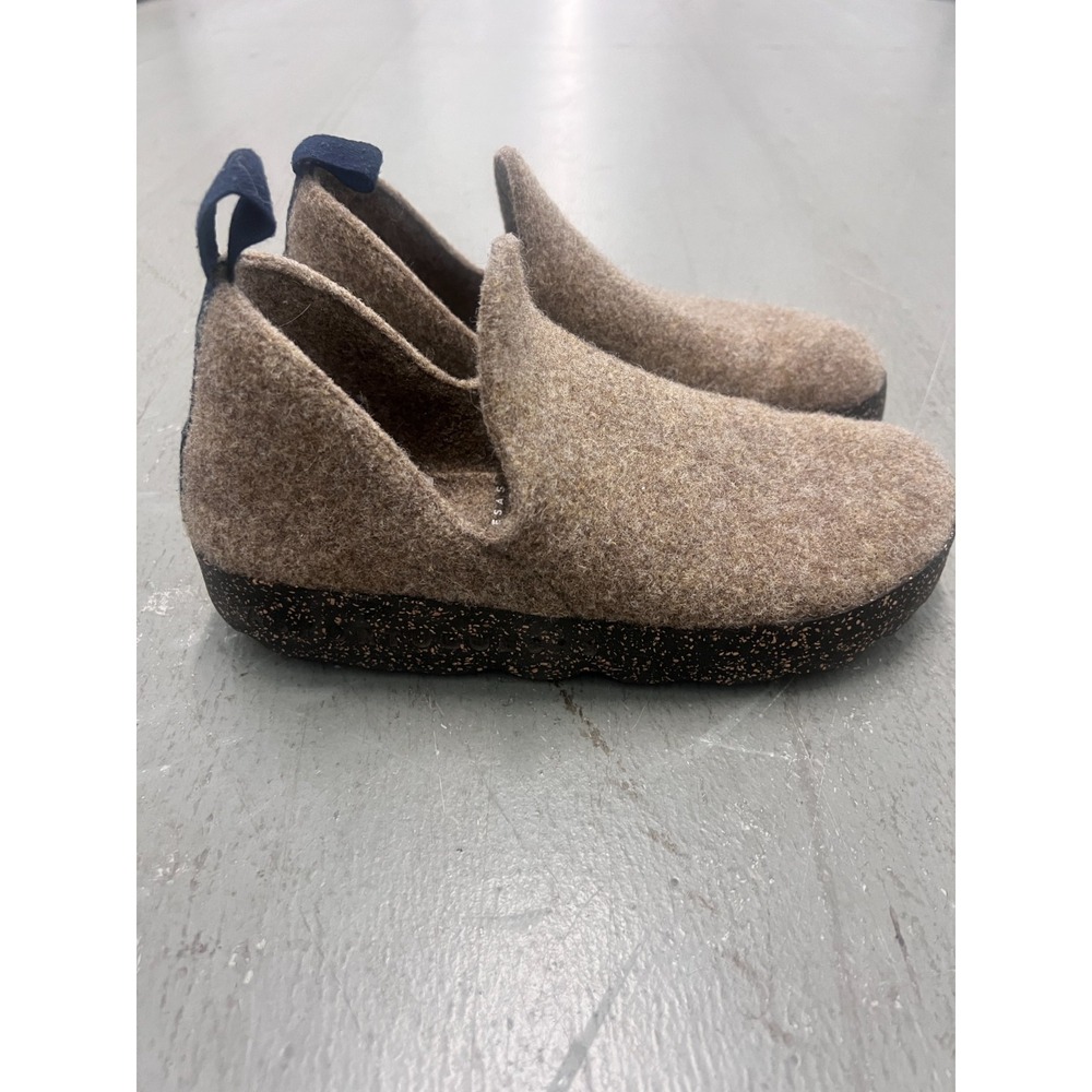 Asportuguesas City Women's EU 40 Taupe Wool Comfort Round Toe Slip-On Shoes